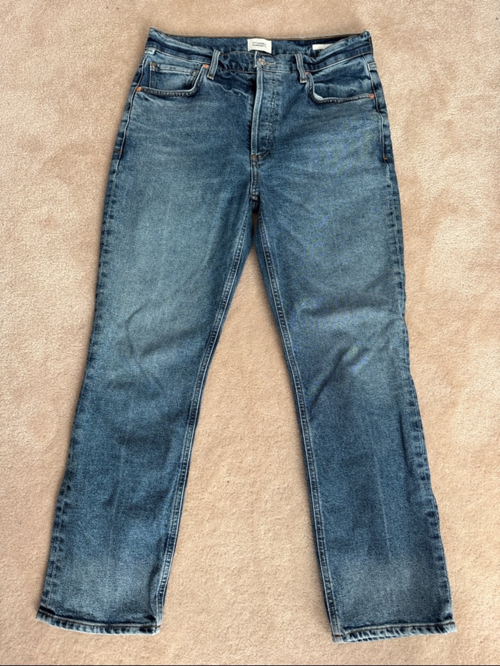 Citizens Of Humanity Women's Straight-Leg Jeans in Blue Wash